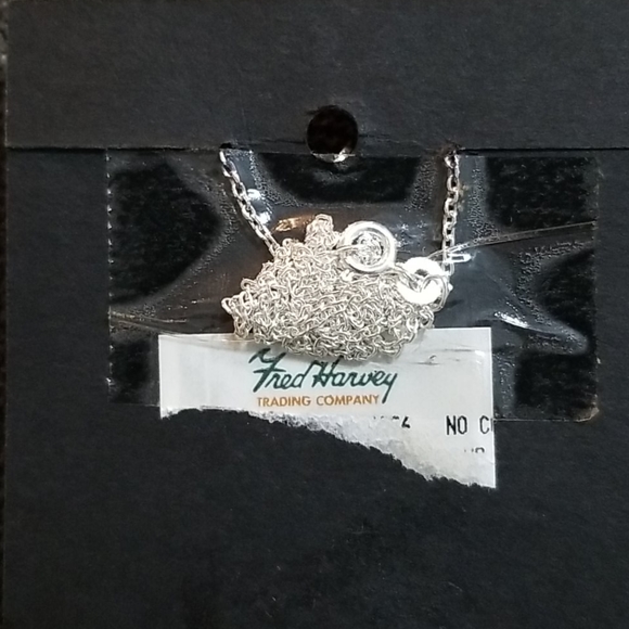 Fred Harvey Native American SS drop pendant - Picture 2 of 4